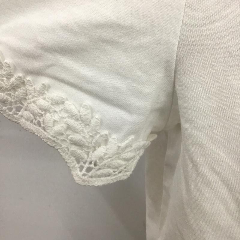 ザラ ZARA Tシャツ 半袖 L 無地 白 / ホワイト / レディース USED 古着 中古 10103405