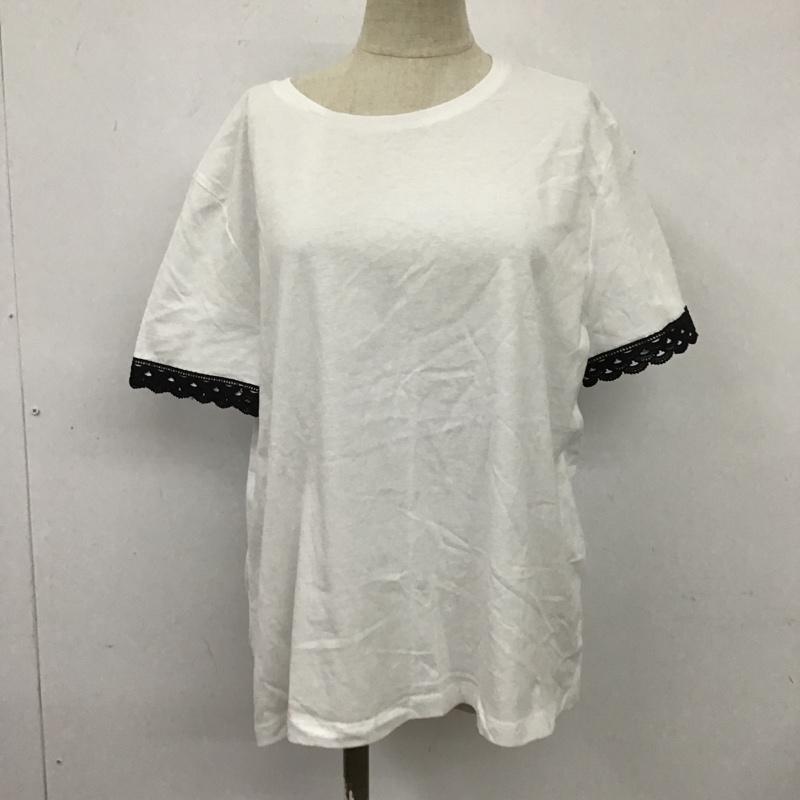 ザラ ZARA Tシャツ 半袖 L 無地 白 / ホワイト / レディース USED 古着 中古 10103408