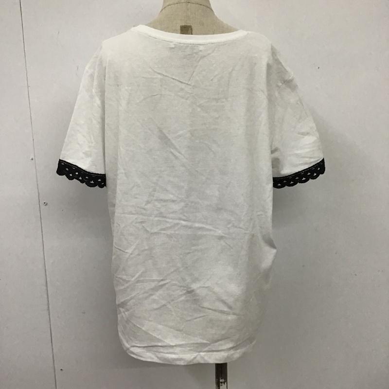ザラ ZARA Tシャツ 半袖 L 無地 白 / ホワイト / レディース USED 古着 中古 10103408