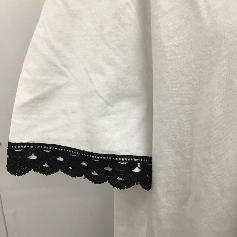 ザラ ZARA Tシャツ 半袖 L 無地 白 / ホワイト / レディース USED 古着 中古 10103408