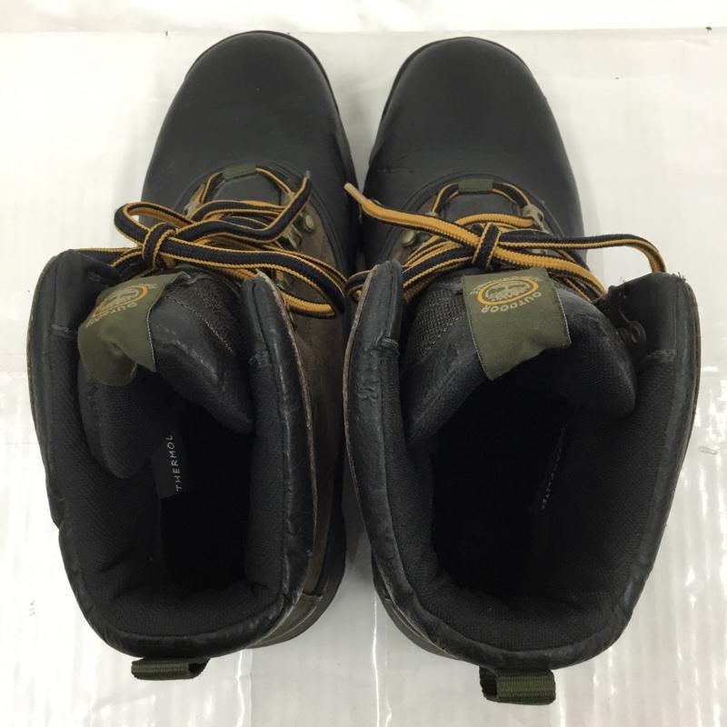 ティンバーランド Timberland アウトドアシューズ アウトドアシューズ 86128 トレッキング 9.5M ウォータープルーフ ワンポイント 茶 / ブラウン / X 黒 / ブラック / メンズ USED 古着 中古 10103409