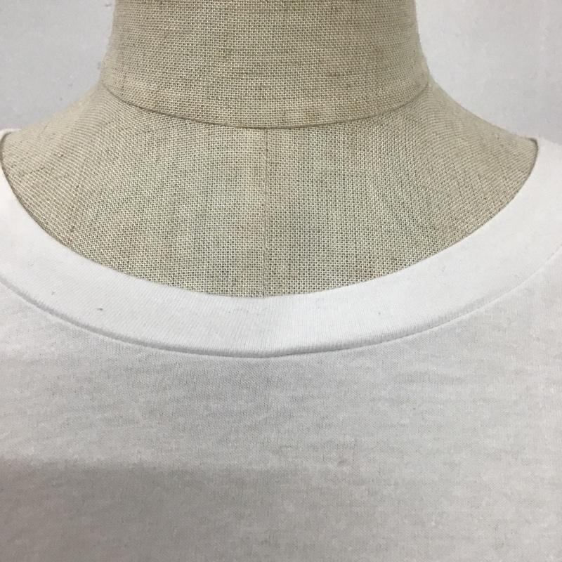 ザラ ZARA Tシャツ 半袖 M 無地 X ロゴ、文字 白 / ホワイト / レディース USED 古着 中古 10103410