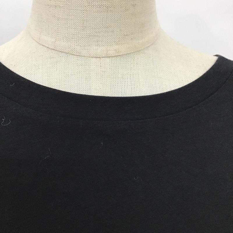 ザラ ZARA カットソー 半袖 L 無地 黒 / ブラック /  レディース USED 古着 中古 10103417