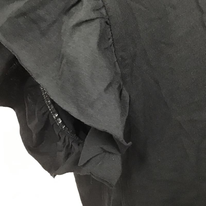 ザラ ZARA カットソー 半袖 L 無地 黒 / ブラック /  レディース USED 古着 中古 10103417