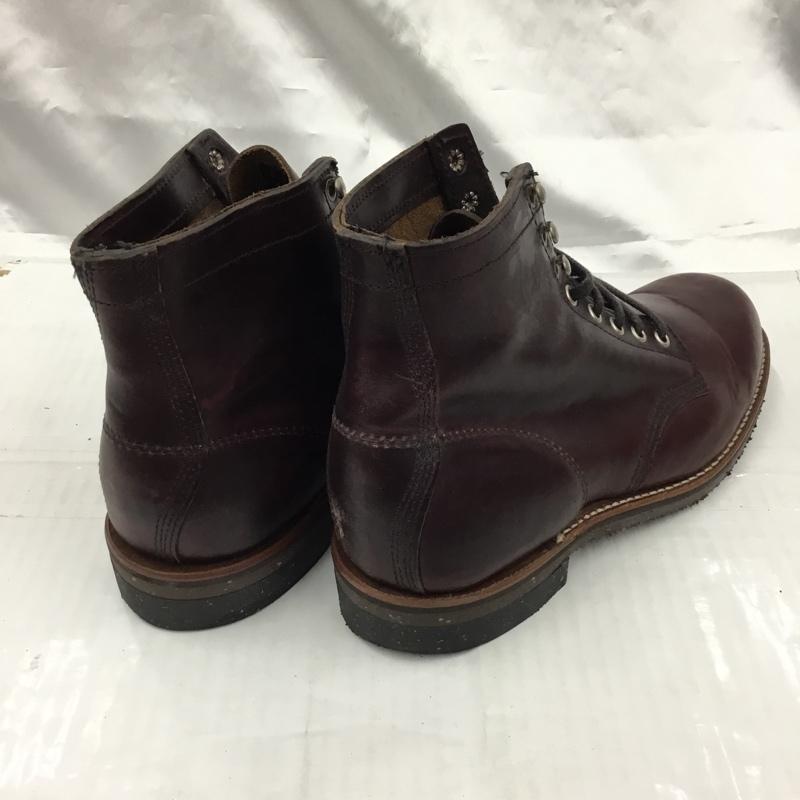 チペワ Chippewa ブーツ ショートブーツ ワークブーツ 26cm 26.0cm 無地 ダークブラウン / ダークブラウン / メンズ USED 古着 中古 10103418