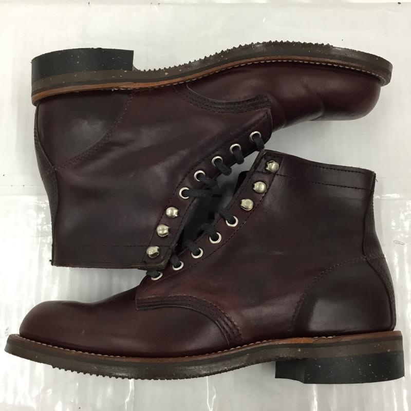 チペワ Chippewa ブーツ ショートブーツ ワークブーツ 26cm 26.0cm 無地 ダークブラウン / ダークブラウン / メンズ USED 古着 中古 10103418