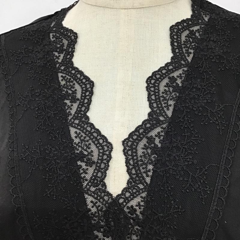 ザラ ZARA シャツ、ブラウス 長袖 L 無地 黒 / ブラック / レディース USED 古着 中古 10103430