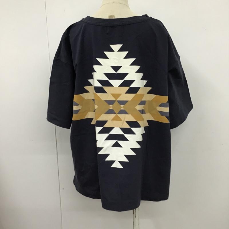 ベイフロー BAYFLOW Tシャツ 半袖 PENDLETON FREE プリント 紺 / ネイビー / レディース USED 古着 中古 10103432