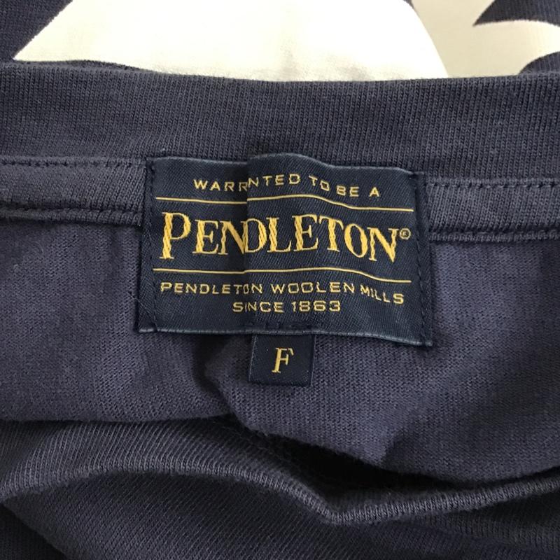 ベイフロー BAYFLOW Tシャツ 半袖 PENDLETON FREE プリント 紺 / ネイビー / レディース USED 古着 中古 10103432