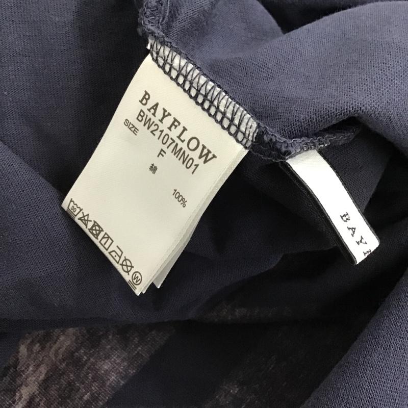 ベイフロー BAYFLOW Tシャツ 半袖 PENDLETON FREE プリント 紺 / ネイビー / レディース USED 古着 中古 10103432