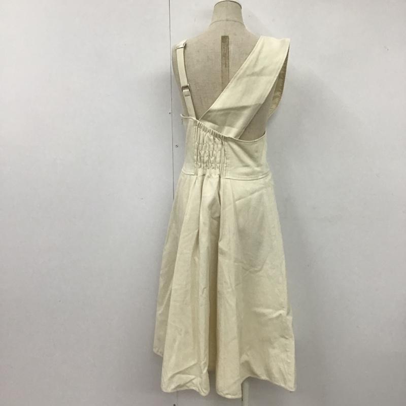ムルーア MURUA ジャンパースカート ジャンパースカート M 無地 オフホワイト / オフホワイト / レディース USED 古着 中古 10103438