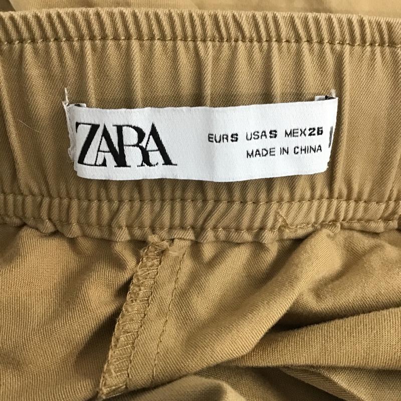 ザラ ZARA パンツ スラックス S 無地 茶 / ブラウン /  レディース USED 古着 中古 10103445