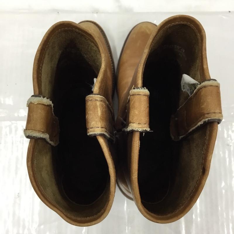 チペワ Chippewa ブーツ ウエスタンブーツ 26790 ペコスタイプ 7 1/2 レザー ワンポイント 茶 / ブラウン / メンズ USED 古着 中古 10103448