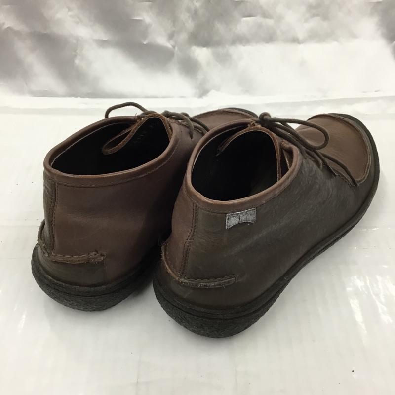 カンペール CAMPER ブーツ ショートブーツ 18118 レザー 41 無地 茶 / ブラウン / X ダークブラウン / ダークブラウン / メンズ USED 古着 中古 10103451