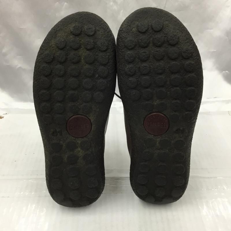 カンペール CAMPER ブーツ ショートブーツ 18118 レザー 41 無地 茶 / ブラウン / X ダークブラウン / ダークブラウン / メンズ USED 古着 中古 10103451