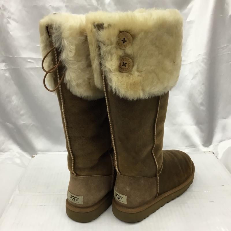 アグ UGG ブーツ ロングブーツ 3172 ニーハイブーツ 箱有 24cm 24.0cm 無地 キャメル / キャメル / レディース USED 古着 中古 10103454