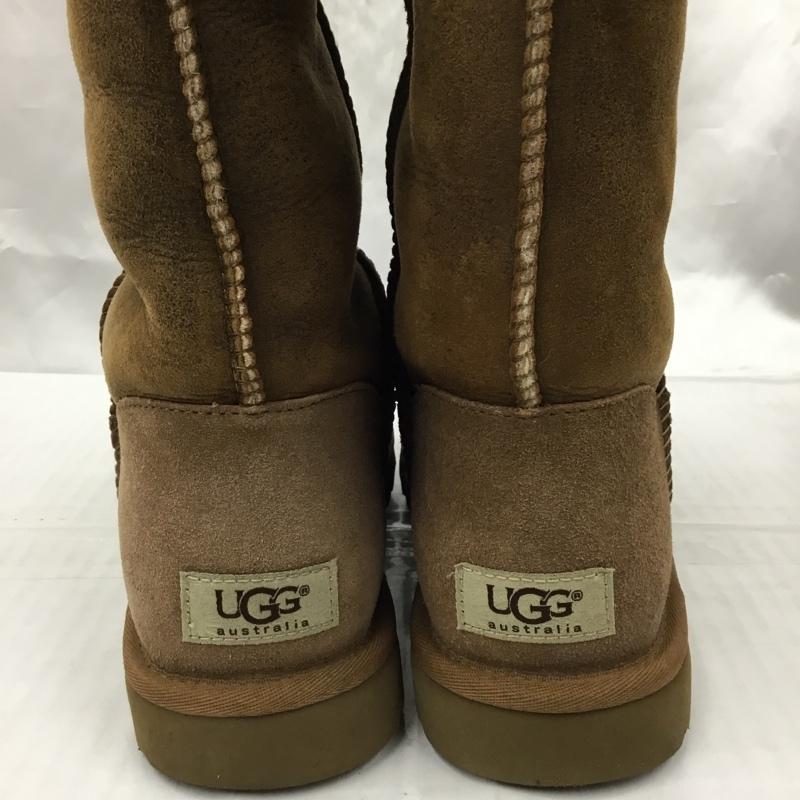 アグ UGG ブーツ ロングブーツ 3172 ニーハイブーツ 箱有 24cm 24.0cm 無地 キャメル / キャメル / レディース USED 古着 中古 10103454
