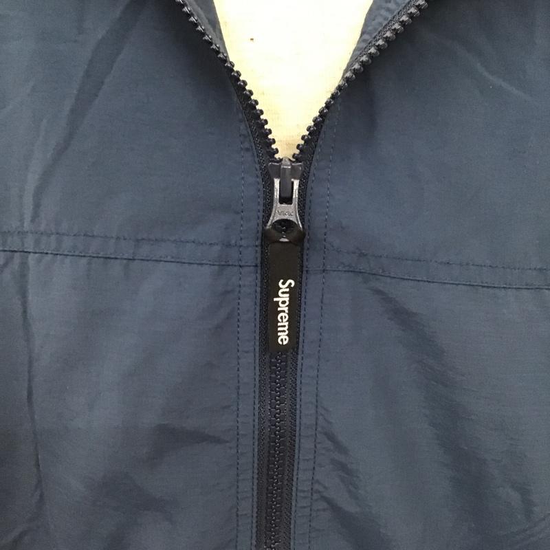 シュプリーム Supreme ジャケット、上着 ジャンパー、ブルゾン 2018AW 2-TONEZIPUPJACKET ジップアップジャケット パーカー ジャンパー M ロゴ、文字 紺 / ネイビー / X えんじ / ワインレッド / メンズ USED 古着 中古 10103457