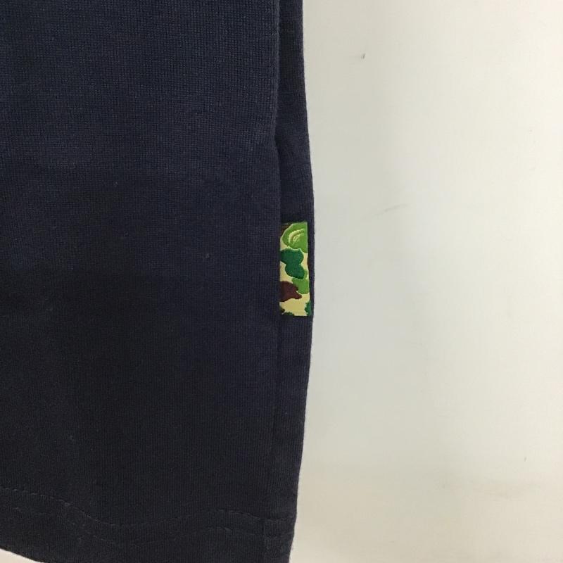 アベイシングエイプ A BATHING APE Tシャツ 半袖 007CSF801002X Tシャツ 半袖カットソー クルーネックカットソー M ロゴ、文字 紺 / ネイビー / メンズ USED 古着 中古 10103466