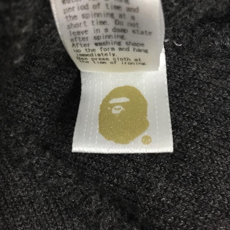 アベイシングエイプ A BATHING APE 帽子 ニット帽 004CPF701001X クロスボーン FREE ワンポイント 灰 / グレー / メンズ USED 古着 中古 10103483