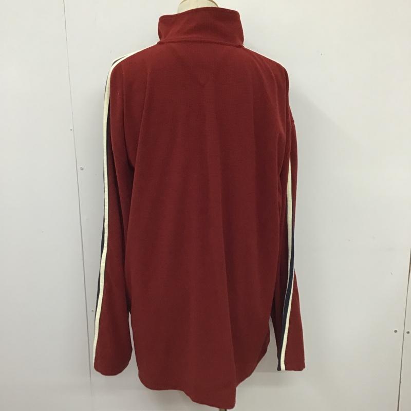 トミーヒルフィガー TOMMY HILFIGER カットソー 長袖 ハーフジップ XXL 無地 えんじ / ワインレッド / メンズ USED 古着 中古 10103487