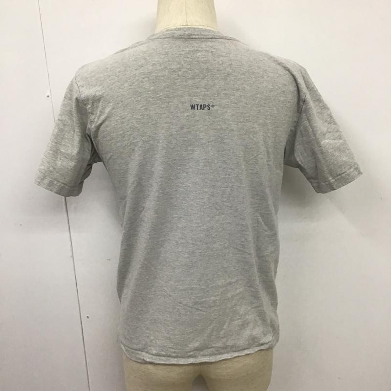 ダブルタップス W)TAPS Tシャツ 半袖 2 プリント 灰 / グレー / メンズ USED 古着 中古 10103492