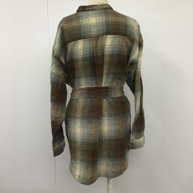 フリークスストア FREAK'S STORE シャツ、ブラウス 長袖 20FWWLA9856 バンドカラーチェックシャツベルト付き チェックシャツ ノーカラーシャツ FREE チェック マルチカラー / マルチカラー / レディース USED 古着 中古 10103506
