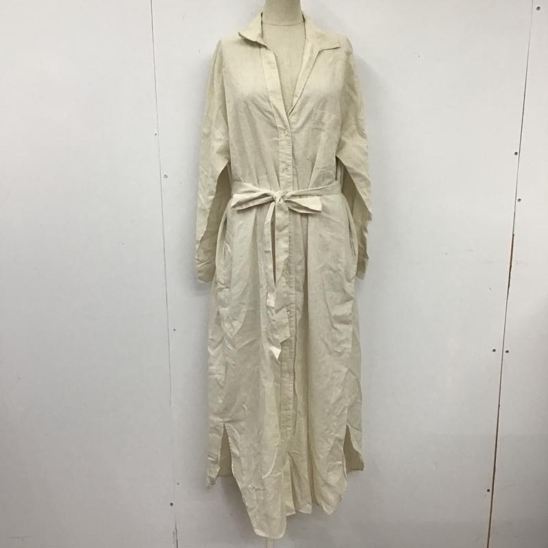 アーバンリサーチ URBAN RESEARCH ワンピース ロングスカート UR05-26F001 高機能リネンシャツワンピース ロングワンピース シャツワンピース FREE 無地 ベージュ / ベージュ / レディース USED 古着 中古 10103525