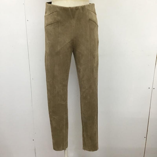 ザラベーシック ZARA BASIC ボトムス ボトムス スウェードパンツ スリムパンツ ストレッチジーンズ センタータックパンツ M 無地 ベージュ / ベージュ /  レディース USED 古着 中古 10103532