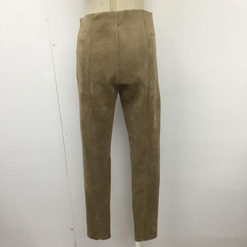 ザラベーシック ZARA BASIC ボトムス ボトムス スウェードパンツ スリムパンツ ストレッチジーンズ センタータックパンツ M 無地 ベージュ / ベージュ /  レディース USED 古着 中古 10103532