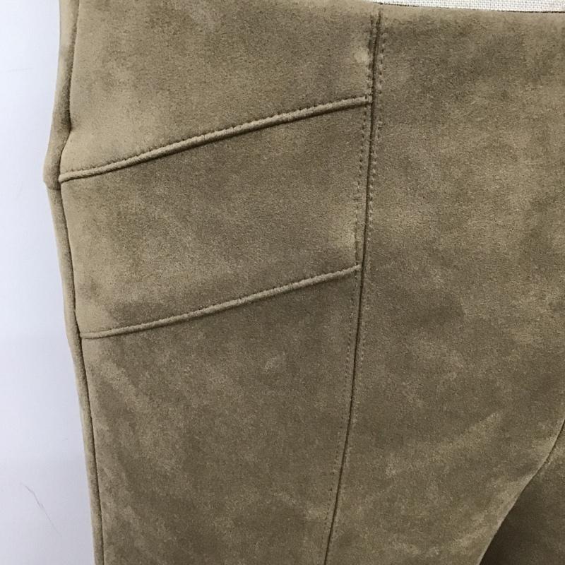 ザラベーシック ZARA BASIC ボトムス ボトムス スウェードパンツ スリムパンツ ストレッチジーンズ センタータックパンツ M 無地 ベージュ / ベージュ /  レディース USED 古着 中古 10103532