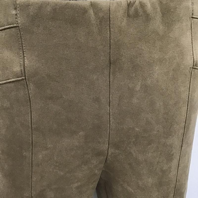 ザラベーシック ZARA BASIC ボトムス ボトムス スウェードパンツ スリムパンツ ストレッチジーンズ センタータックパンツ M 無地 ベージュ / ベージュ /  レディース USED 古着 中古 10103532