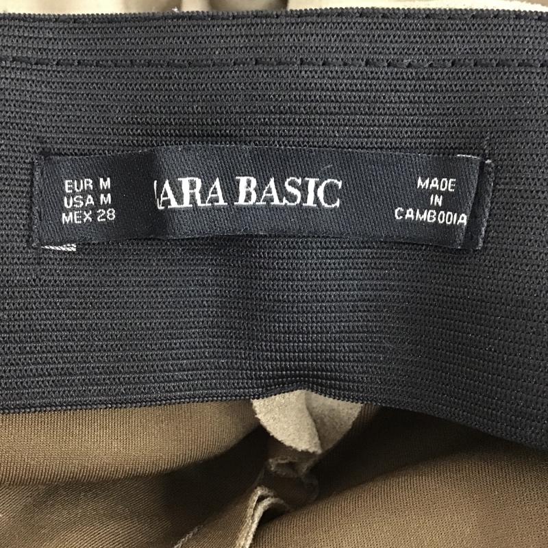 ザラベーシック ZARA BASIC ボトムス ボトムス スウェードパンツ スリムパンツ ストレッチジーンズ センタータックパンツ M 無地 ベージュ / ベージュ /  レディース USED 古着 中古 10103532