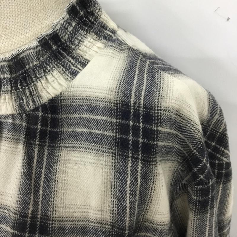 サマンサモスモスブルー Samansa Mos2 blue カットソー 長袖 FREE チェック マルチカラー / マルチカラー /  レディース USED 古着 中古 10103538