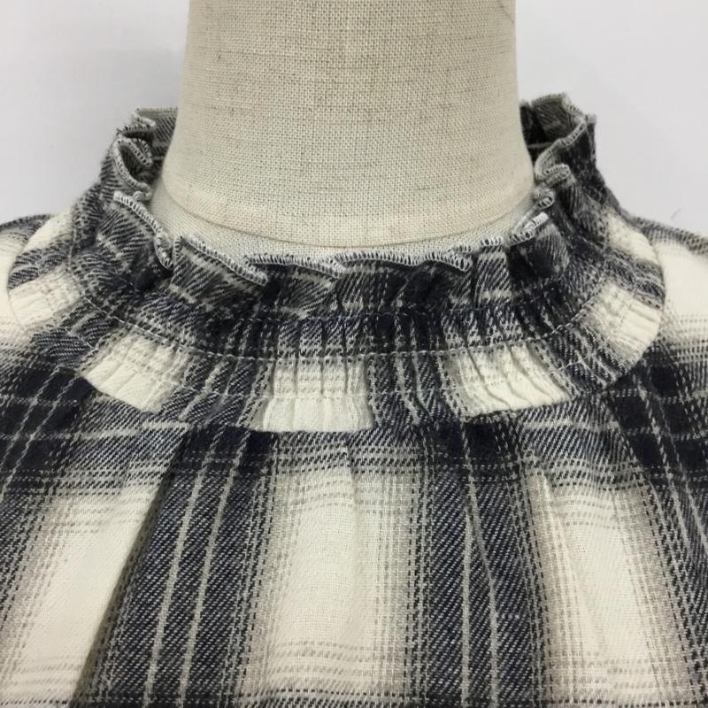 サマンサモスモスブルー Samansa Mos2 blue カットソー 長袖 FREE チェック マルチカラー / マルチカラー /  レディース USED 古着 中古 10103538