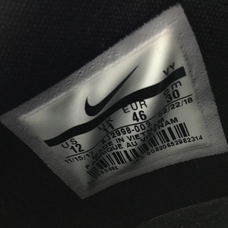 ナイキ NIKE スニーカー スニーカー AJ2998-003 AIR MORE MONEY 30cm 30.0cm ロゴ、文字 灰 / グレー / X 黒 / ブラック / X 水色 / ライトブルー / メンズ USED 古着 中古 10103543
