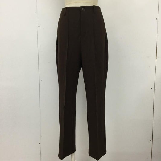 アースミュージックアンドエコロジー earth music&ecology パンツ スラックス M 無地 茶 / ブラウン /  レディース USED 古着 中古 10103547