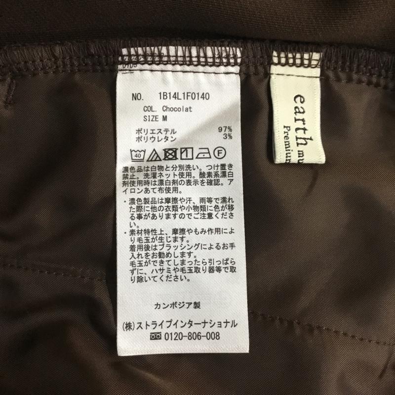 アースミュージックアンドエコロジー earth music&ecology パンツ スラックス M 無地 茶 / ブラウン /  レディース USED 古着 中古 10103547