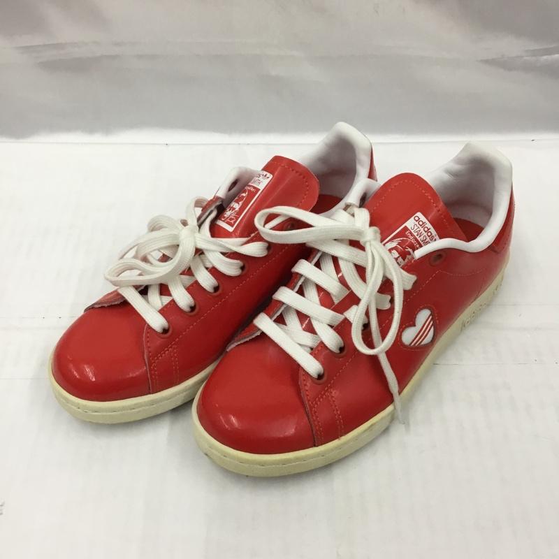 アディダス adidas スニーカー スニーカー G28136 STAN SMITH W 22cm ハート 22.0cm ロゴ、文字 赤 / レッド / X 白 / ホワイト / レディース USED 古着 中古 10103551