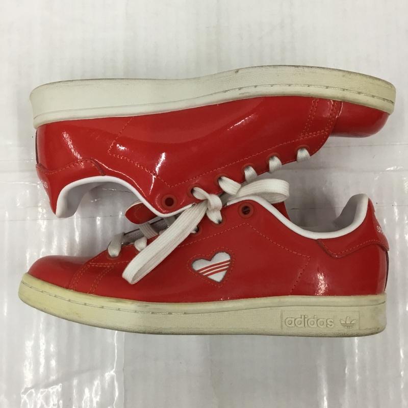 アディダス adidas スニーカー スニーカー G28136 STAN SMITH W 22cm ハート 22.0cm ロゴ、文字 赤 / レッド / X 白 / ホワイト / レディース USED 古着 中古 10103551