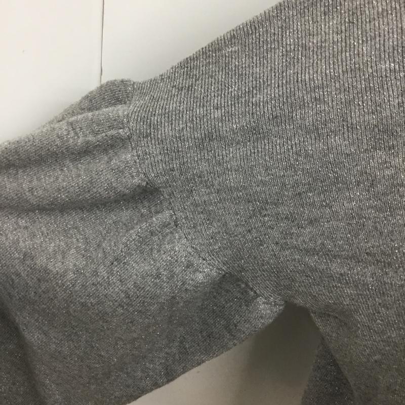 ジーナシス JEANASIS ニット、セーター 長袖 FREE 無地 灰 / グレー / レディース USED 古着 中古 10103556