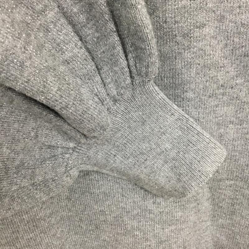 ジーナシス JEANASIS ニット、セーター 長袖 FREE 無地 灰 / グレー / レディース USED 古着 中古 10103556