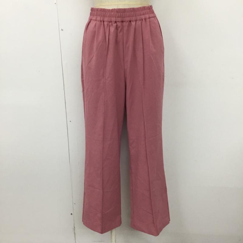 ニコアンド niko and... パンツ スラックス M 無地 桃 / ピンク /  レディース USED 古着 中古 10103561