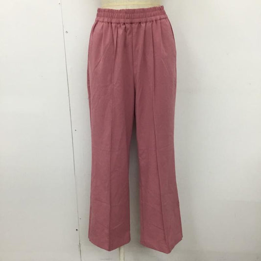 ニコアンド niko and... パンツ スラックス M 無地 桃 / ピンク /  レディース USED 古着 中古 10103561