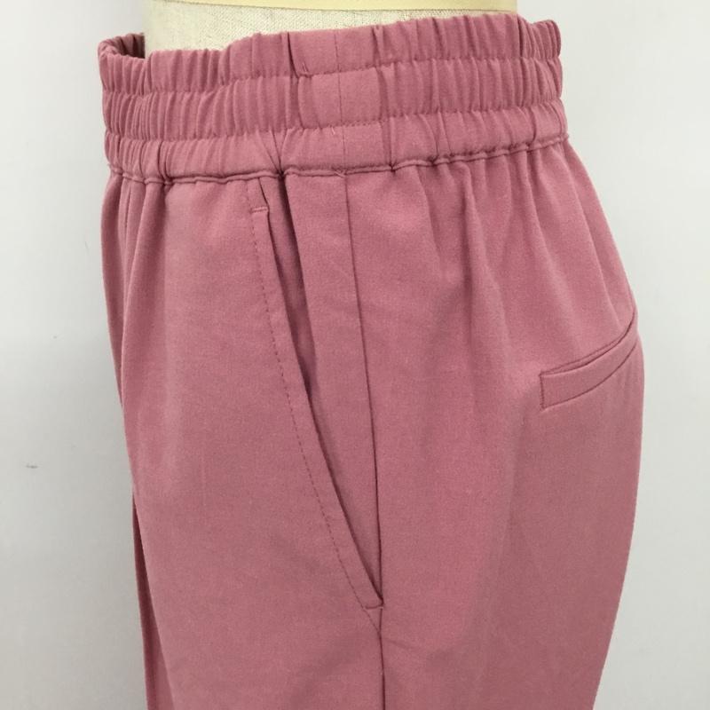 ニコアンド niko and... パンツ スラックス M 無地 桃 / ピンク /  レディース USED 古着 中古 10103561