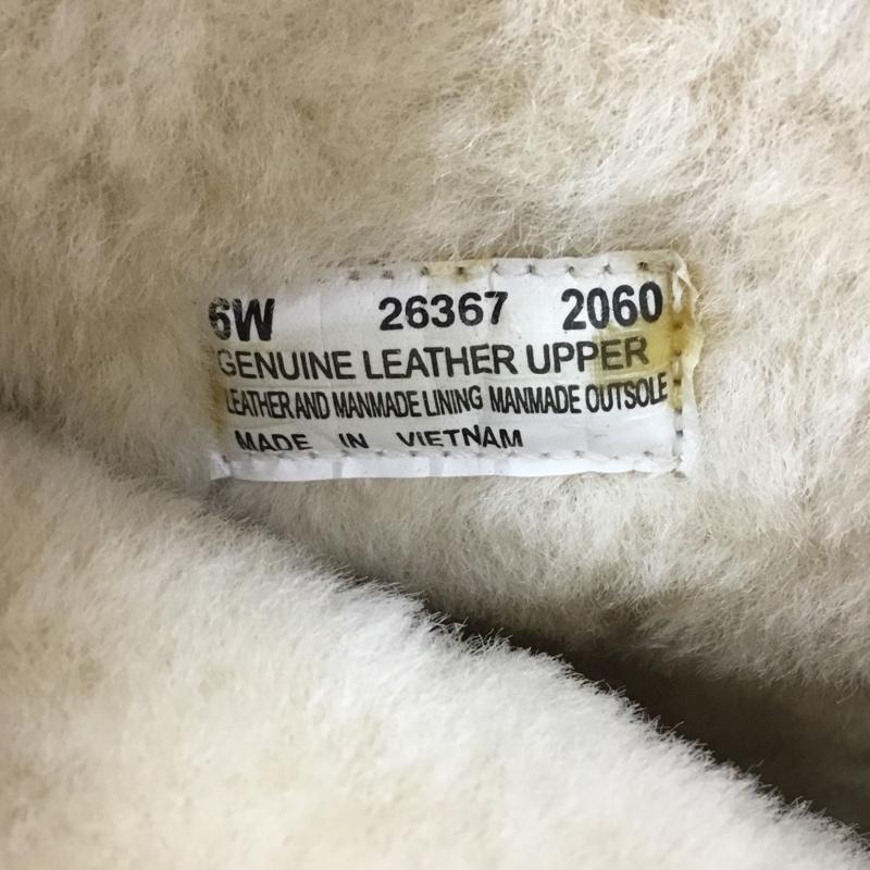 ティンバーランド Timberland ブーツ ロングブーツ 26367 レースアップ ムートン 6W ワンポイント ベージュ / ベージュ / レディース USED 古着 中古 10103568