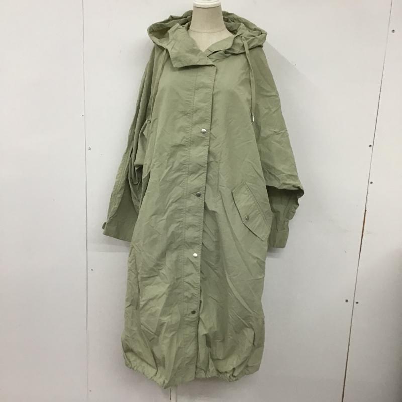 サマンサモスモス Samansa Mos2 ジャケット、上着 ジャンパー、ブルゾン KMC-1303783 ナイロンコートジャケット ロングジャケット アウター FREE 無地 緑 / グリーン / レディース USED 古着 中古 10103569