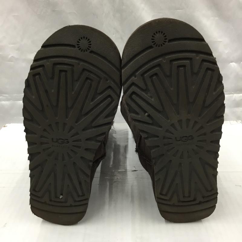 アグ UGG ブーツ 一般 5815 CLASSIC TALL ムートンブーツ 23cm 23.0cm ロゴ、文字 ダークブラウン / ダークブラウン / レディース USED 古着 中古 10103573