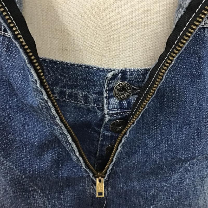 ジョンブル Johnbull サロペット・オーバーオール サロペット、オーバーオール オーバーオール オールインワン ワイドパンツ デニムパンツ L 無地 インディゴ / インディゴ / レディース USED 古着 中古 10103582