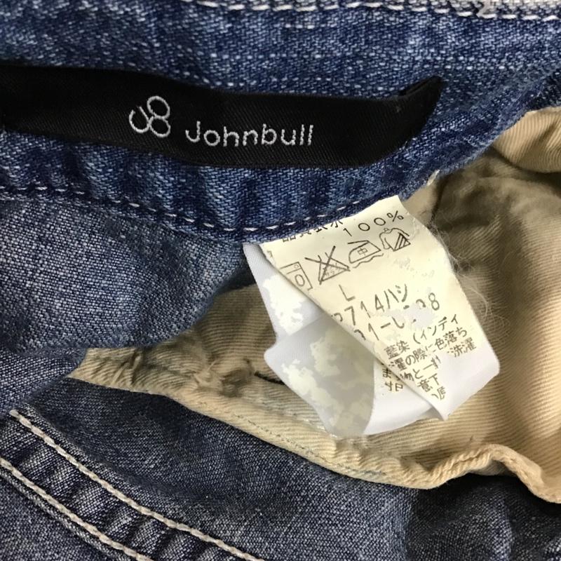 ジョンブル Johnbull サロペット・オーバーオール サロペット、オーバーオール オーバーオール オールインワン ワイドパンツ デニムパンツ L 無地 インディゴ / インディゴ / レディース USED 古着 中古 10103582